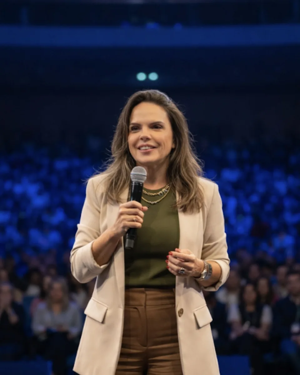 Juliana Danelon, CEO da Mentali, em palestra